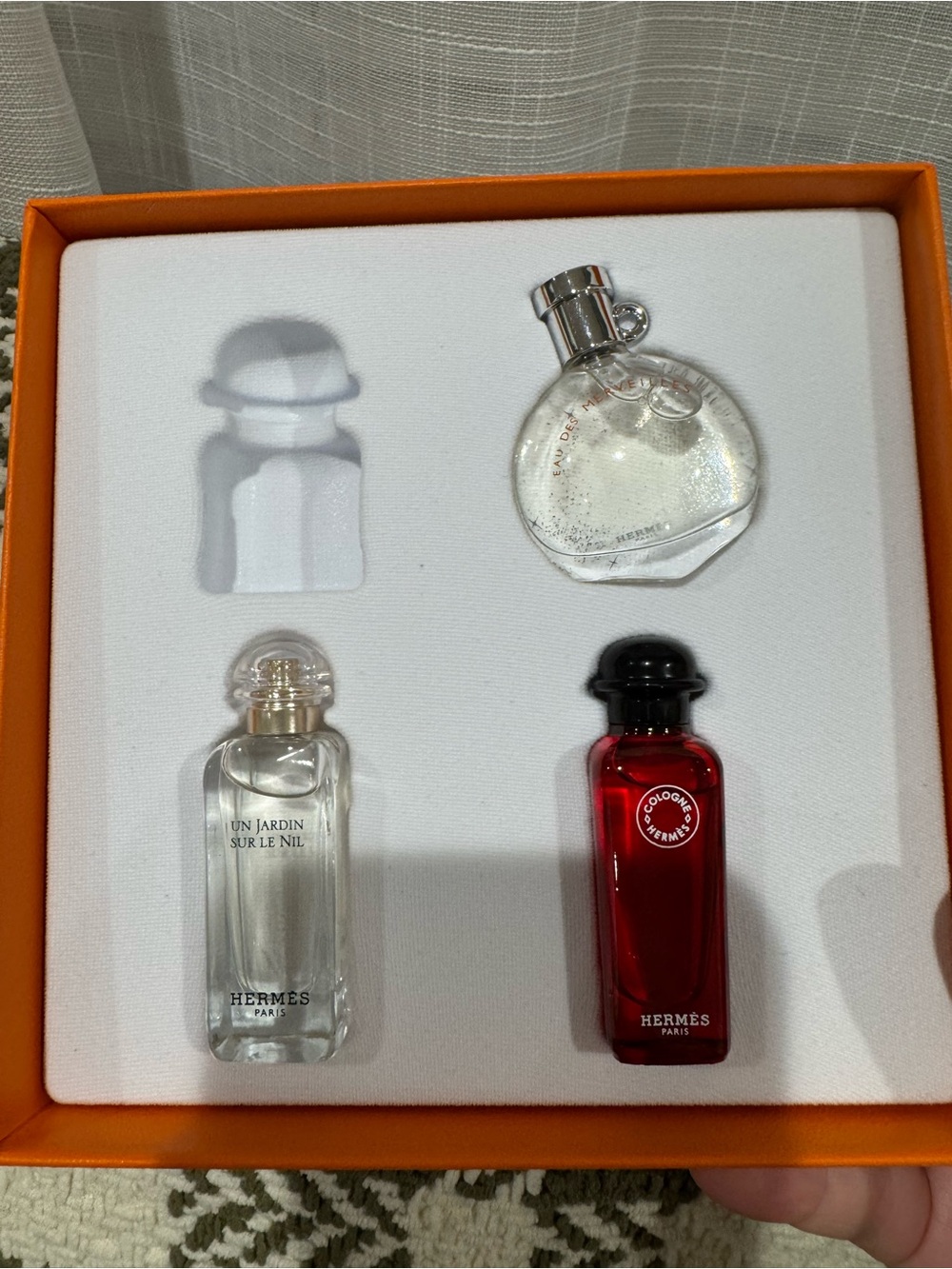 Orange Leather Accessories Box - Signature Orange